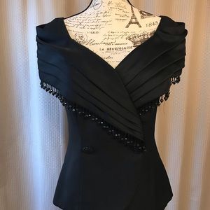 Alex Evenings Black off the shoulder top